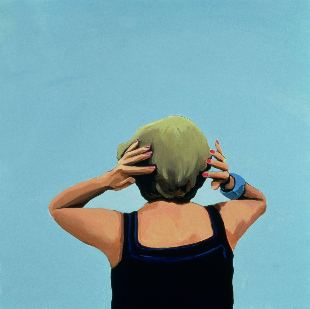 Kubánský portrét #11, 1996 (akryl na plátně) od Marjorie Weiss
