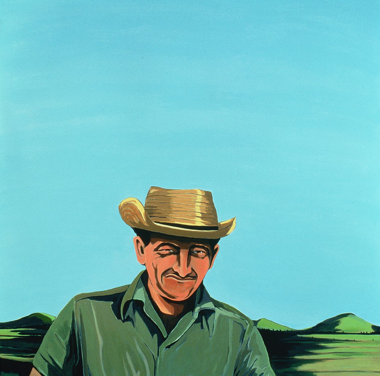 Kubánský portrét #3, 1996 (akryl na plátně) od Marjorie Weiss