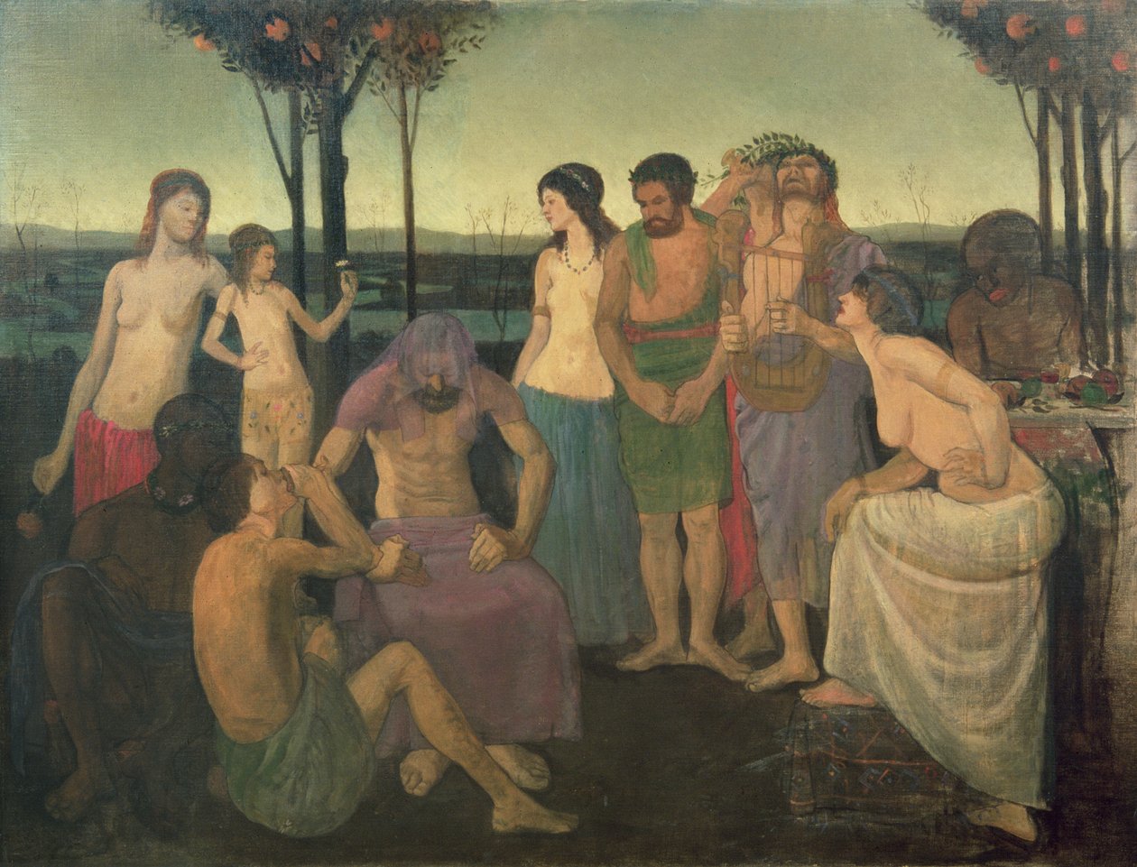 Alegorie, kolem roku 1910 od Mark Gertler