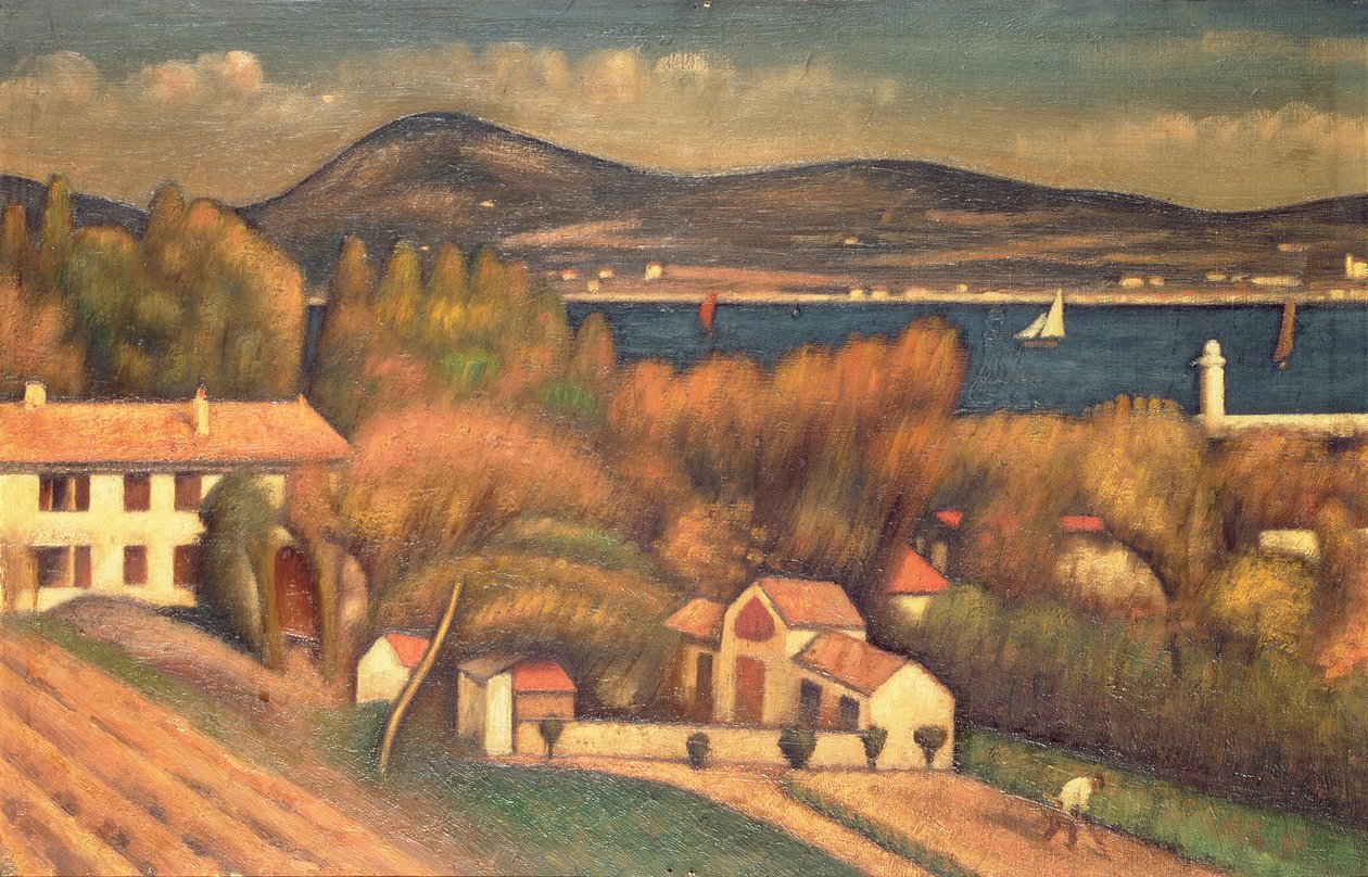 St Tropez, 1925 od Mark Gertler
