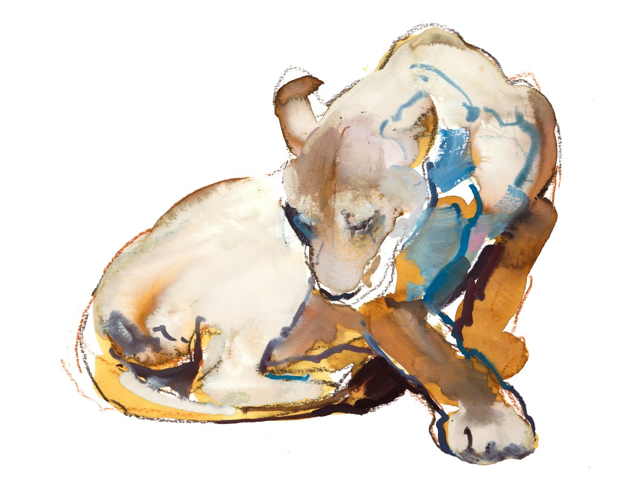 Feline Paint (lvice), 2020 od Mark Adlington
