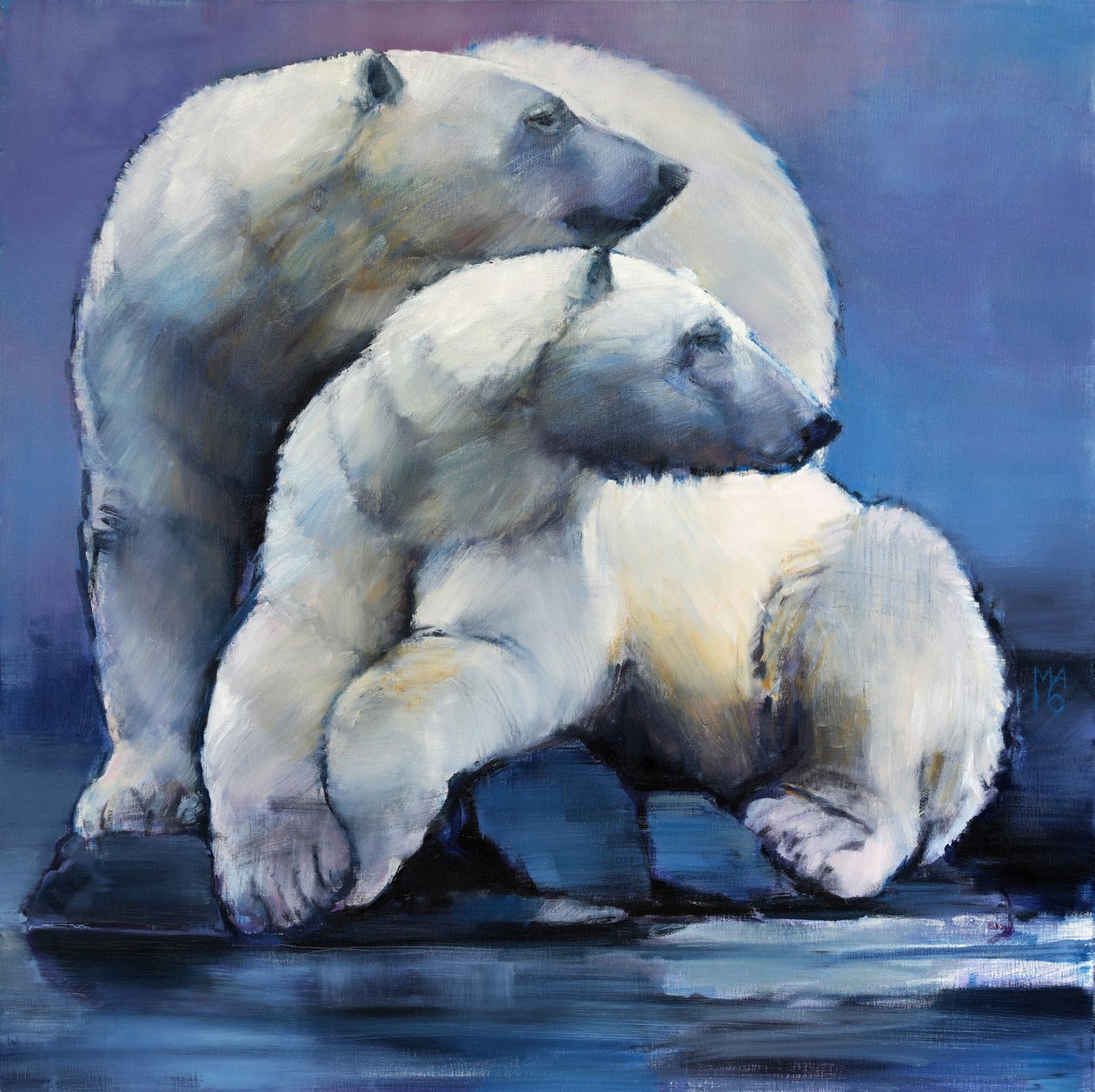 Měsíční medvědi, 2016 od Mark Adlington