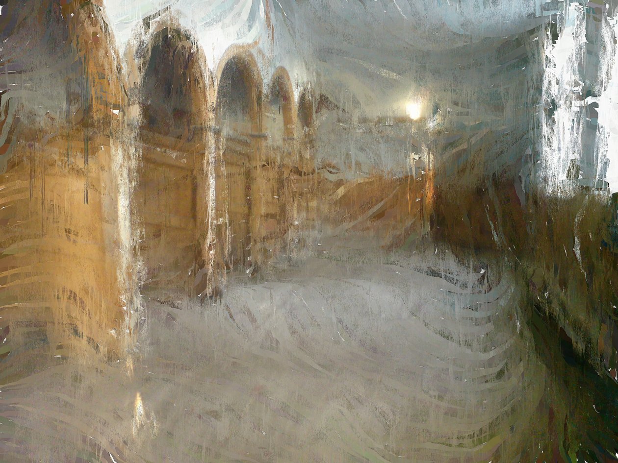 Stáje v Calke, 2012 (kombinovaná technika) od Mark Gordon