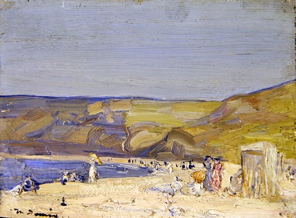 Runswick Bay (olej na panelu) od Mark Senior