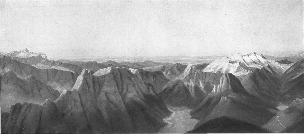 Pohled z Mangartu na Rabelj a Kanin a na Triglav od Marko Pernhart