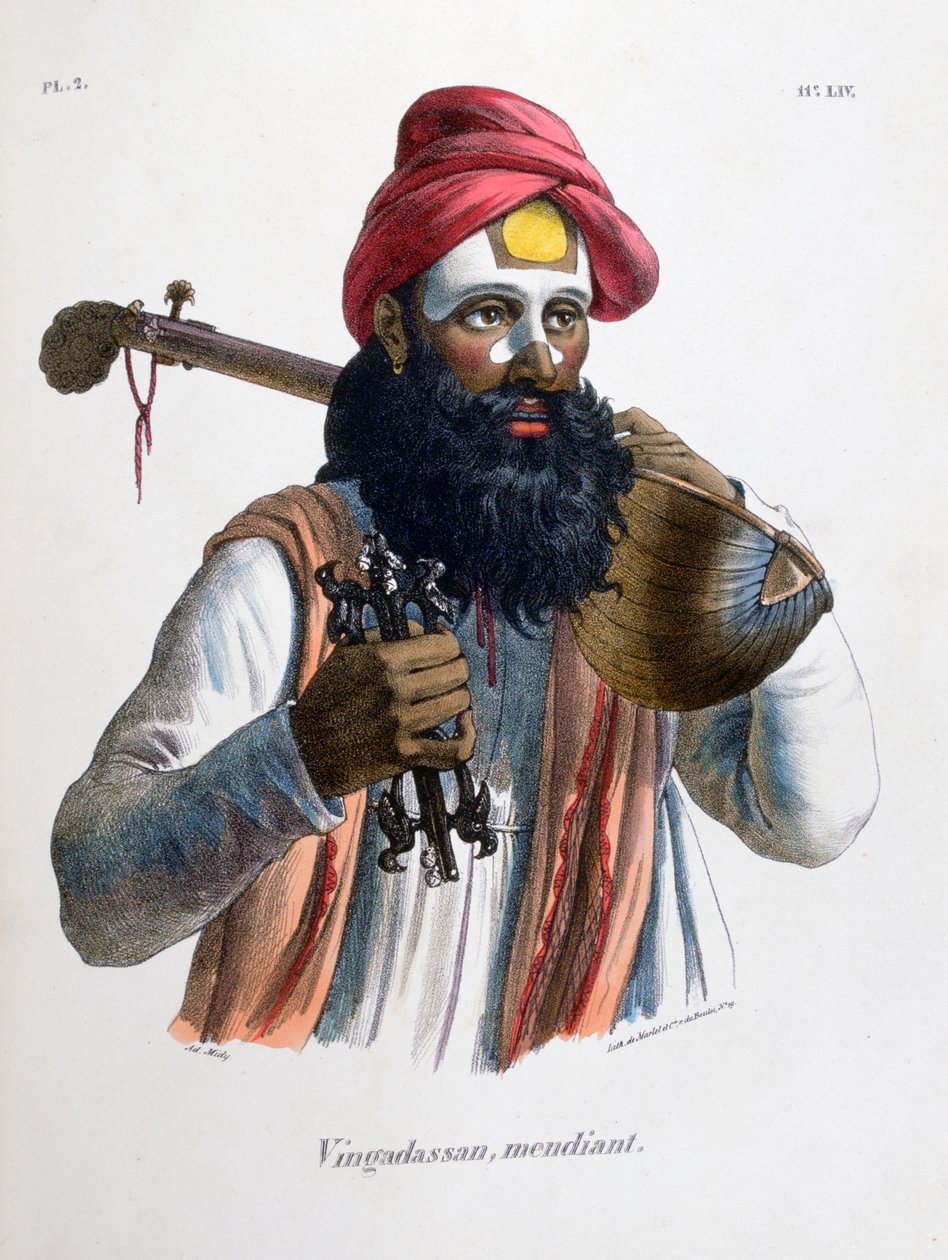 Žebrák, 1828. od Marlet et Cie