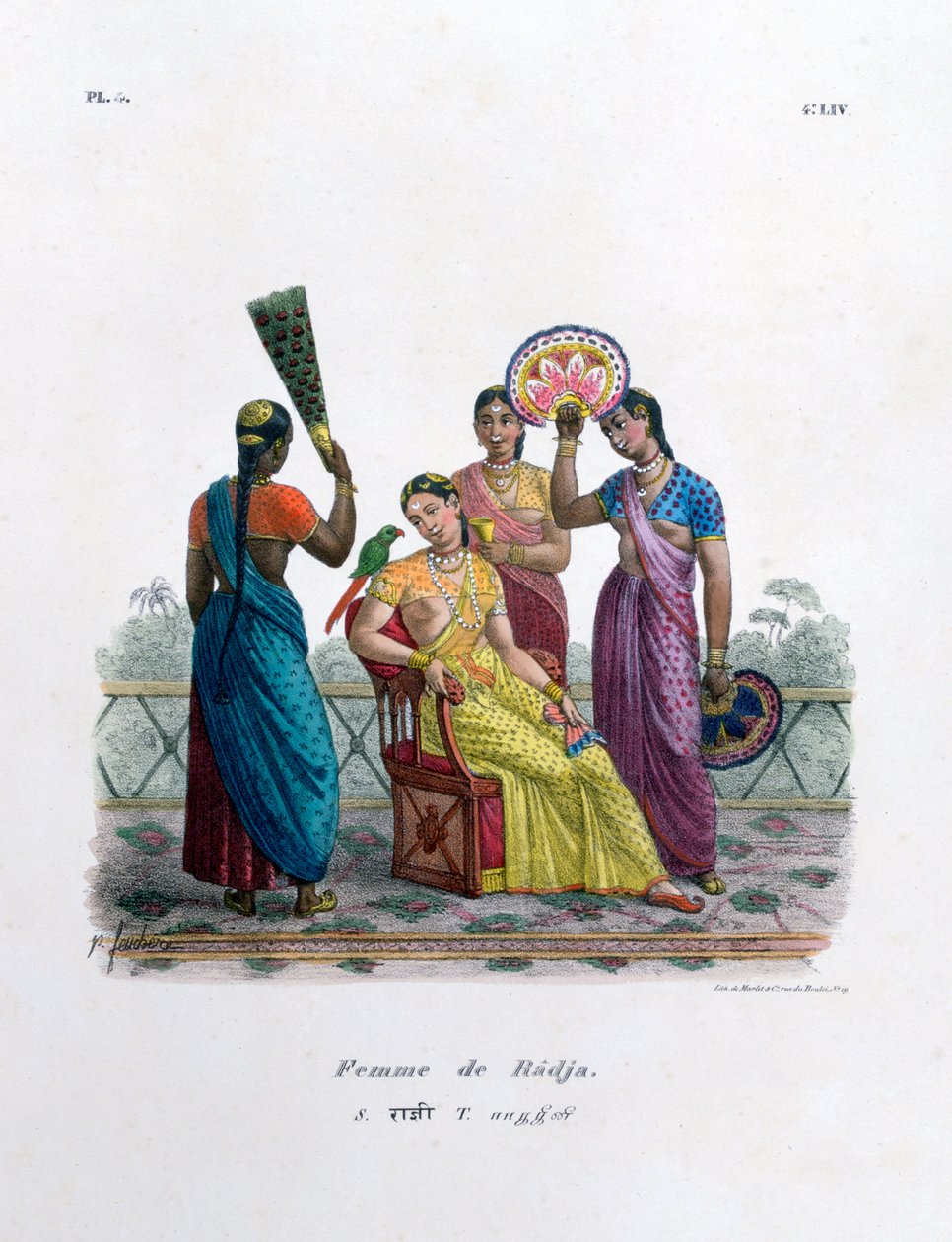 Manželka Rajah, 1828 od Marlet et Cie