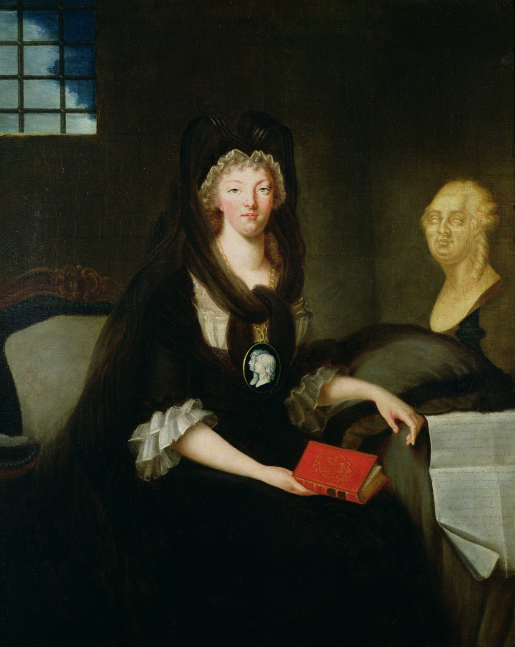 Marie Antoinetta (1755-93) v Conciergerie od Marquise de Brehan