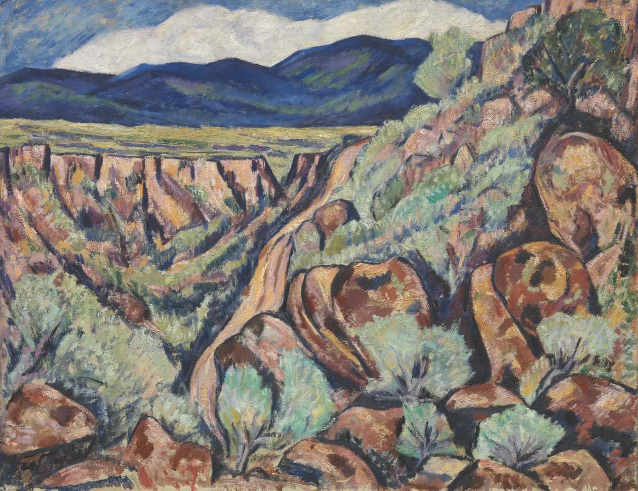 Krajina, Nové Mexiko, 1919-20 od Marsden Hartley