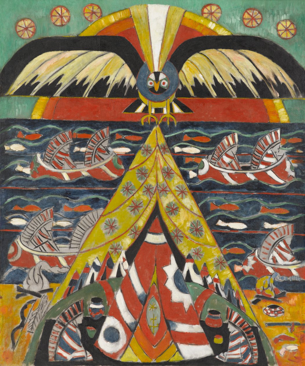 Indiánská fantazie, 1914 od Marsden Hartley