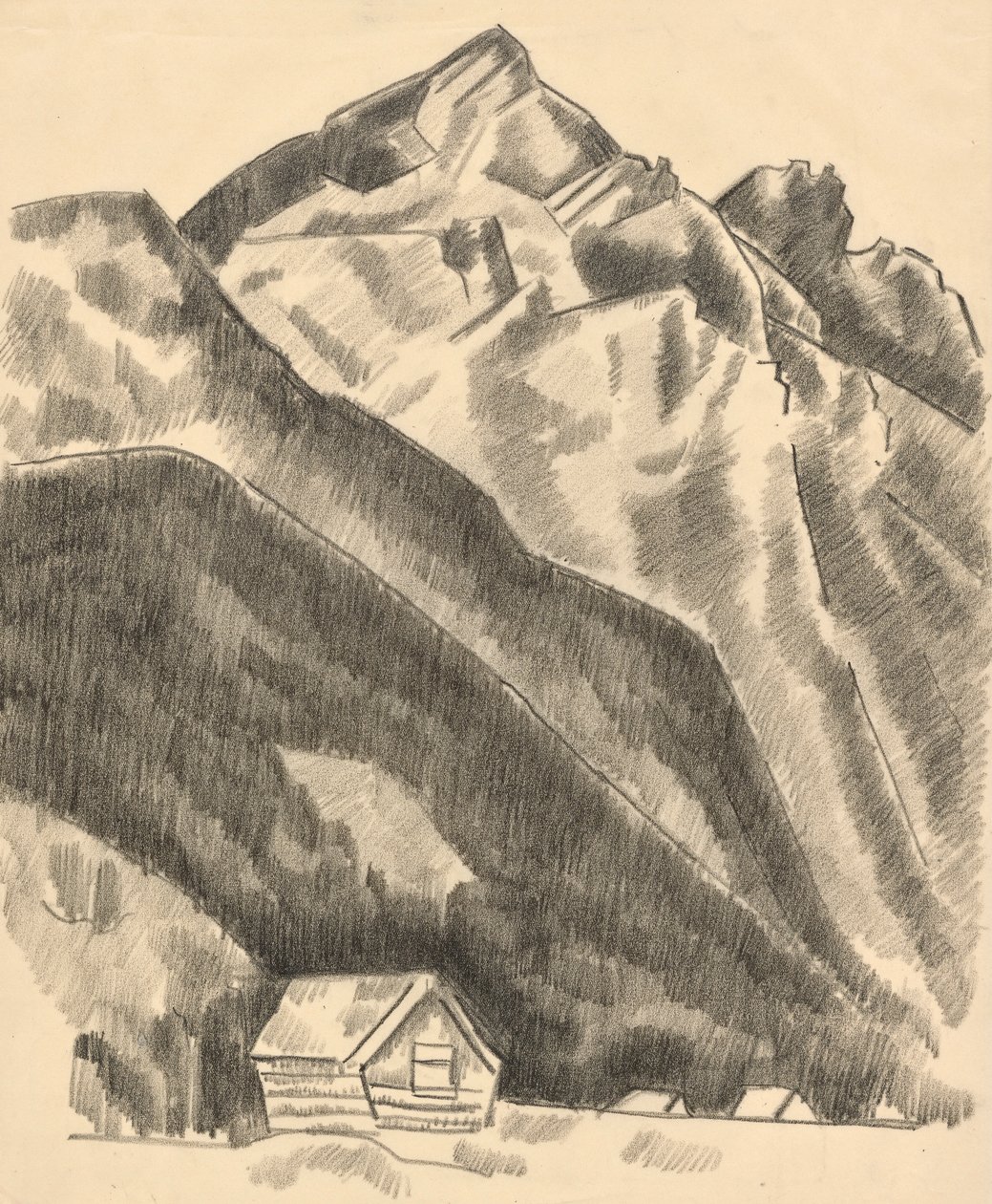Horská krajina (Garmisch Partenkirchen) od Marsden Hartley