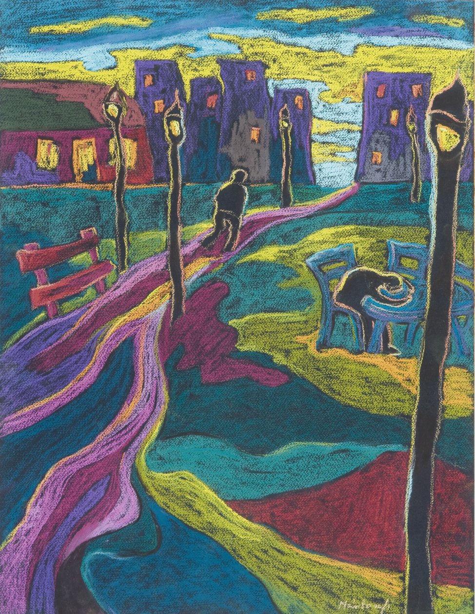Suburbia, 2006 (pastel na papíře) od Marta Martonfi Benke