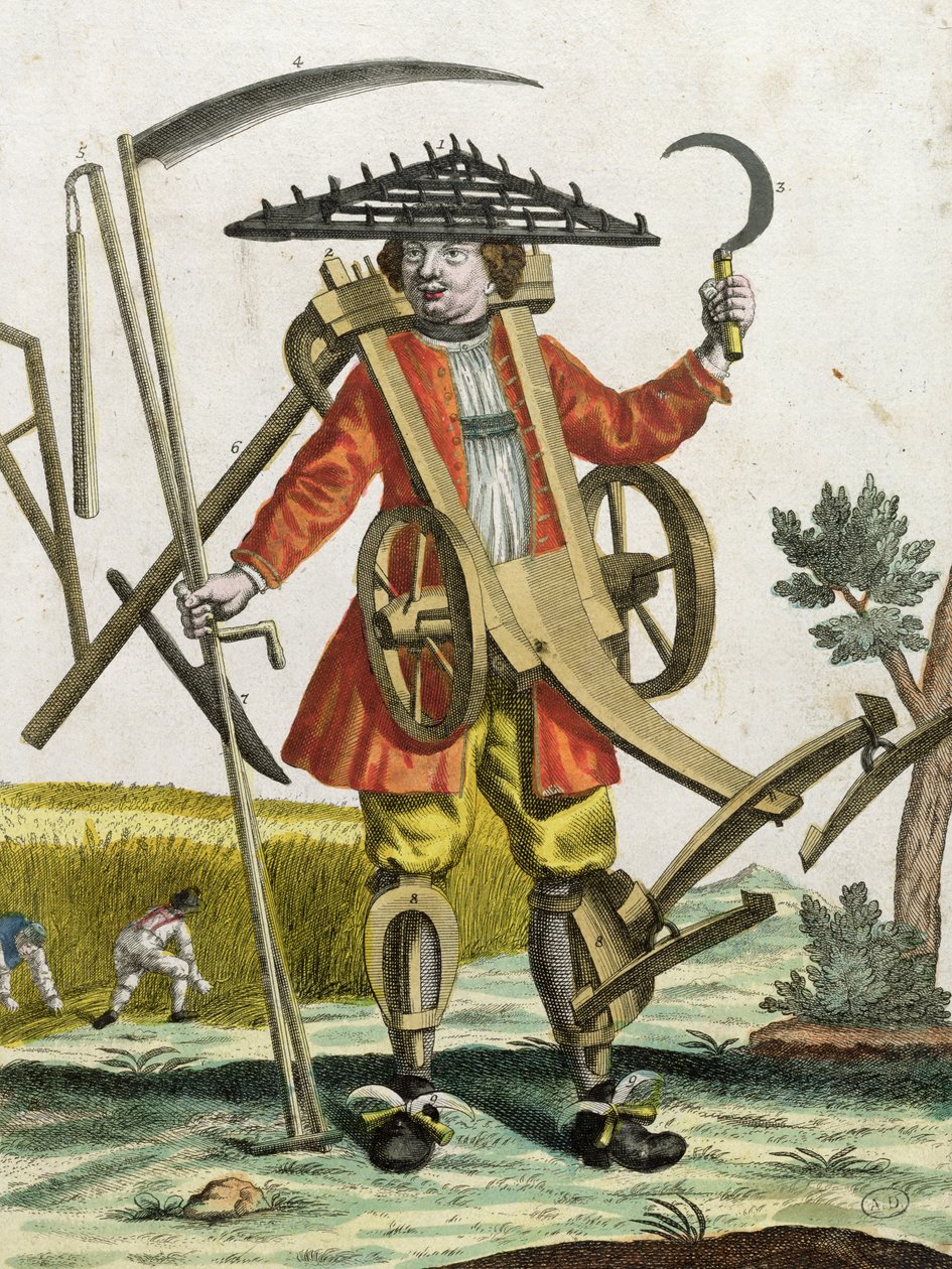 Sedlák, 1735 od Martin Engelbrecht