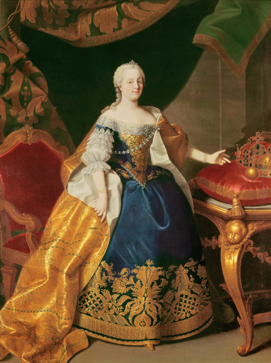 Portrét rakouské císařovny Marie Terezie (1717-80) od Martin II Mytens or Meytens