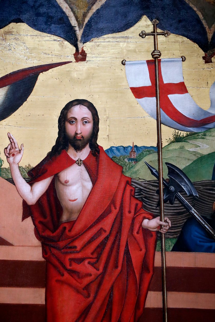 Ježíšovo vzkříšení (olej na dřevěné desce) od Martin Schongauer