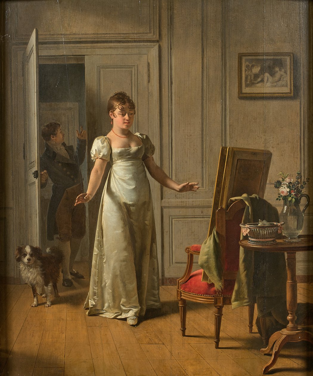 Překvapená žena, 1808. od Martin Drölling