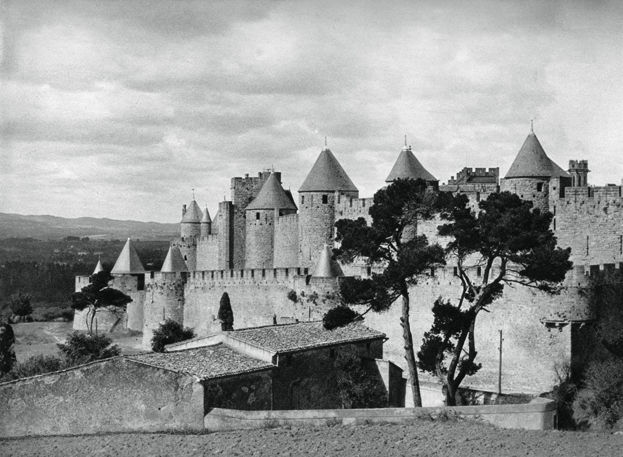 Carcassonne, Francie, 1937 od Martin Hurlimann