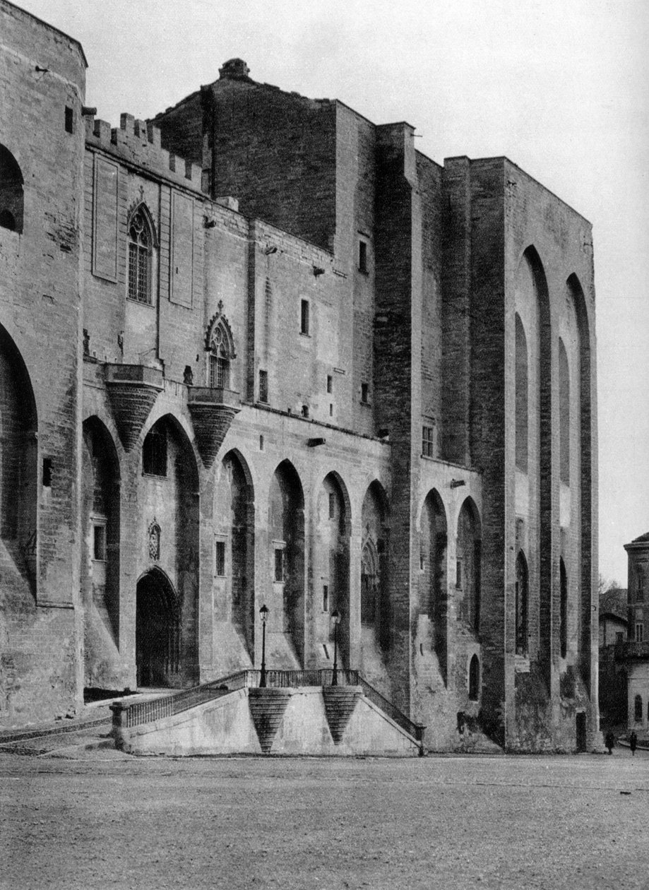 Papežský palác, Avignon, Francie, 1937 od Martin Hurlimann