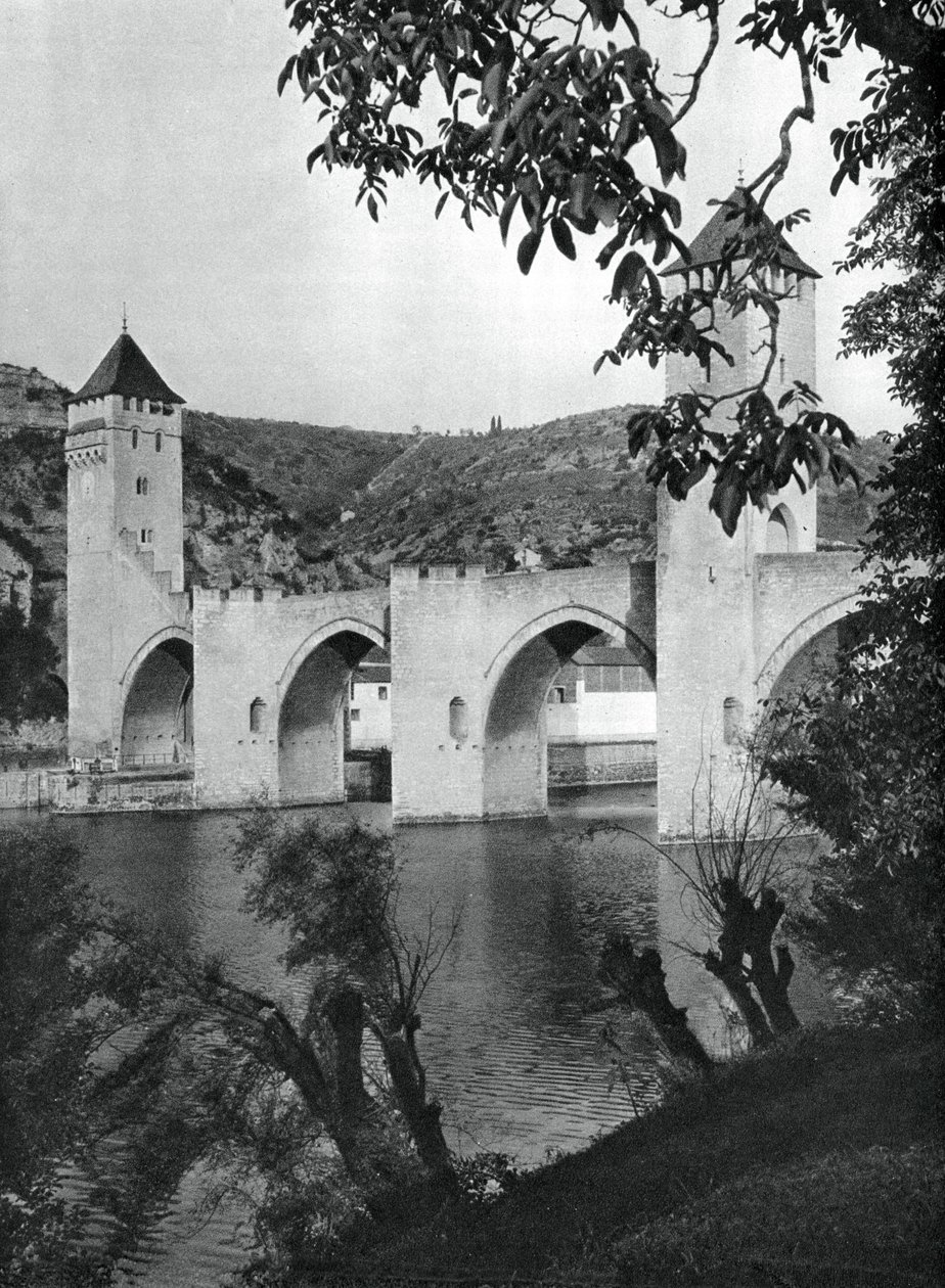 Valentre Bridge, Cahors, Francie, 1937. od Martin Hurlimann