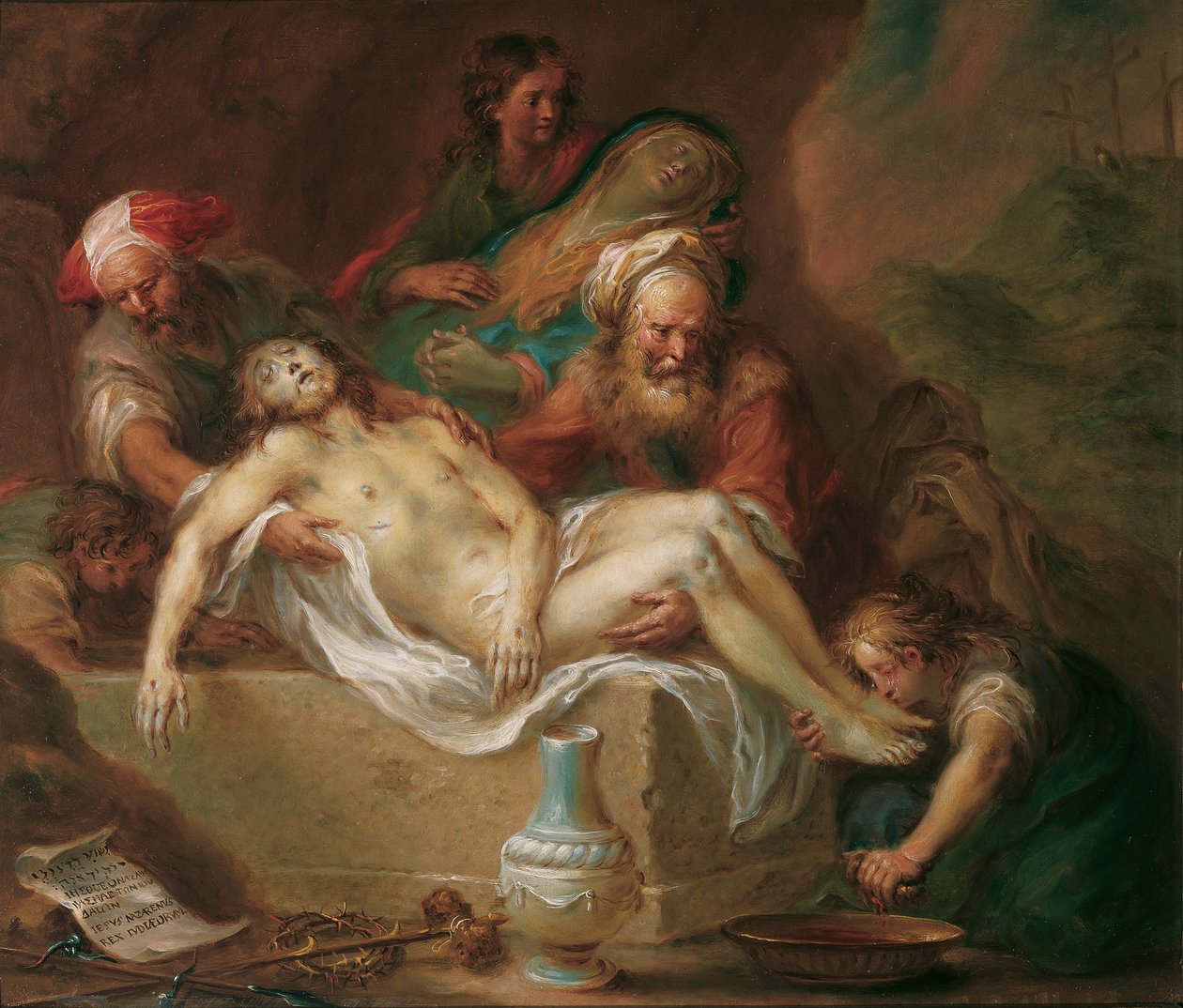 Pohřeb Krista od Martin Johann Schmidt