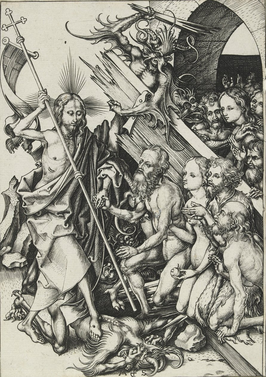 Kristus v limbu, konec 15. století od Martin Schongauer