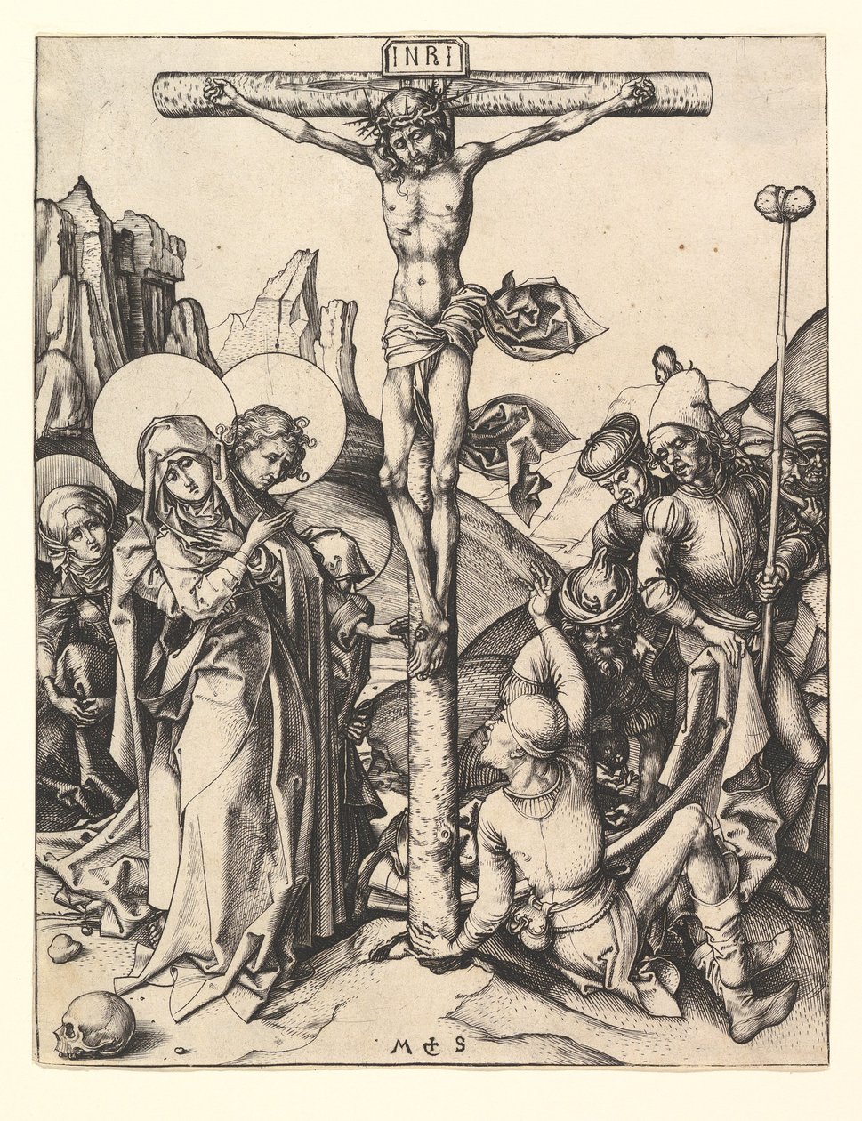 Ukřižování, ca. 1435-1491. od Martin Schongauer