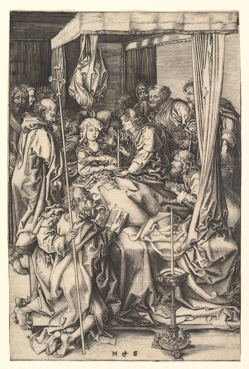 Smrt Panny, ca. 1435-1491. od Martin Schongauer