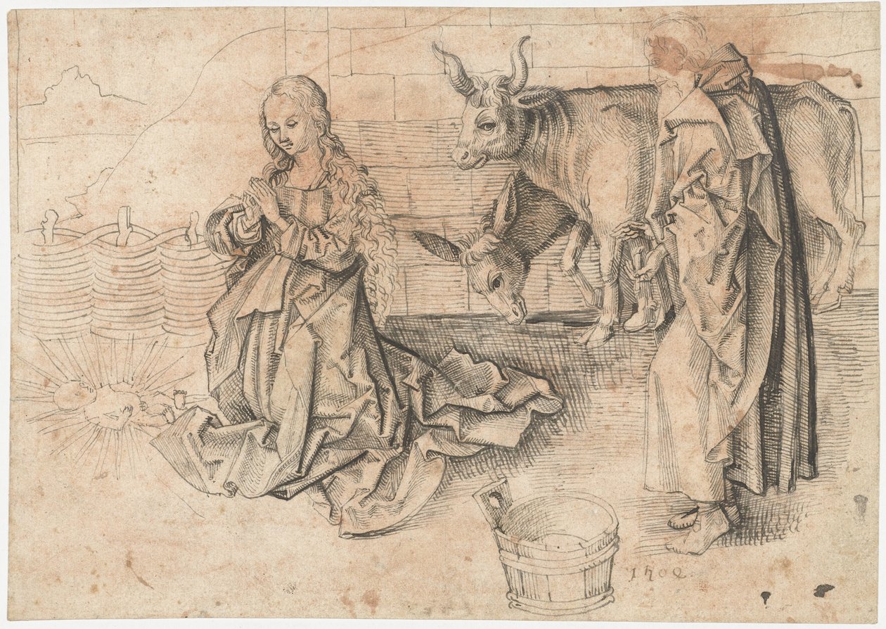 Narození Krista od Martin Schongauer