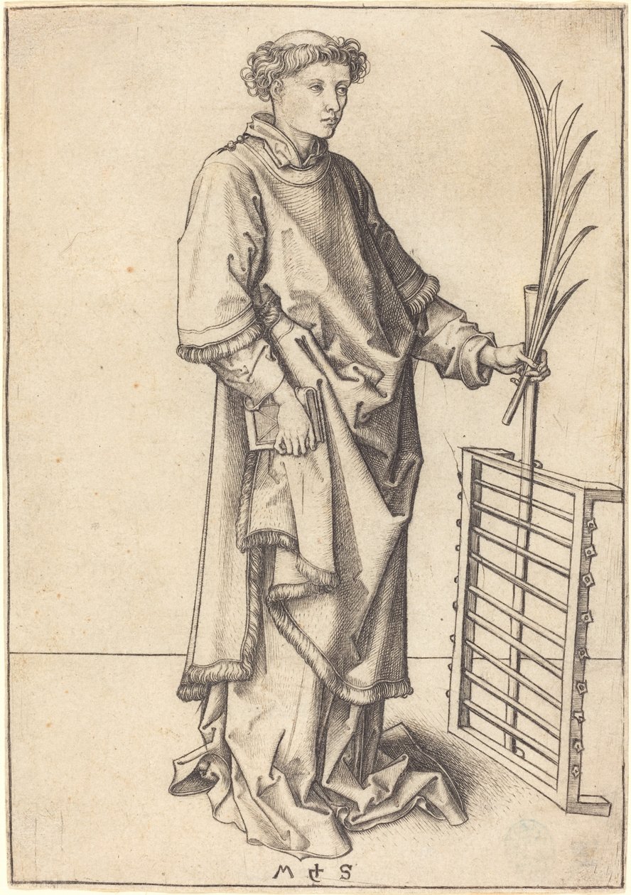 Svatý Vavřinec od Martin Schongauer
