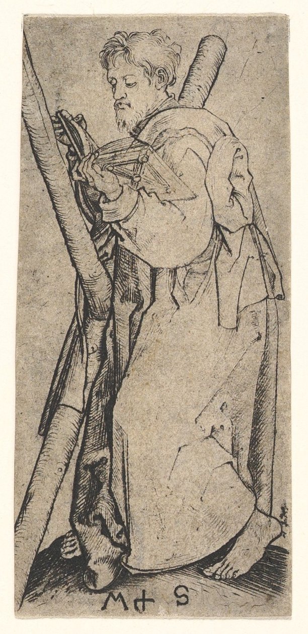 St. Andrew, ca. 1435-1491. od Martin Schongauer