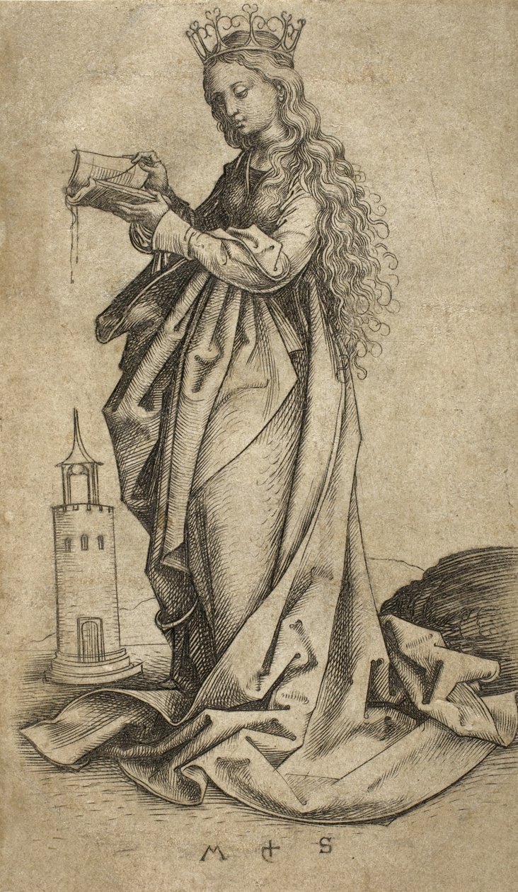 svatá Barbora od Martin Schongauer