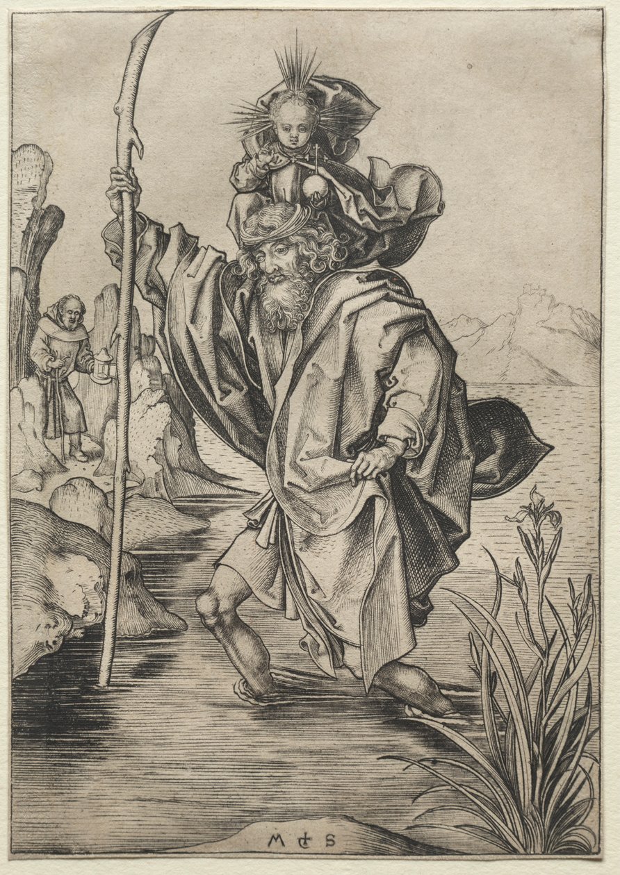 Svatý Kryštof. od Martin Schongauer