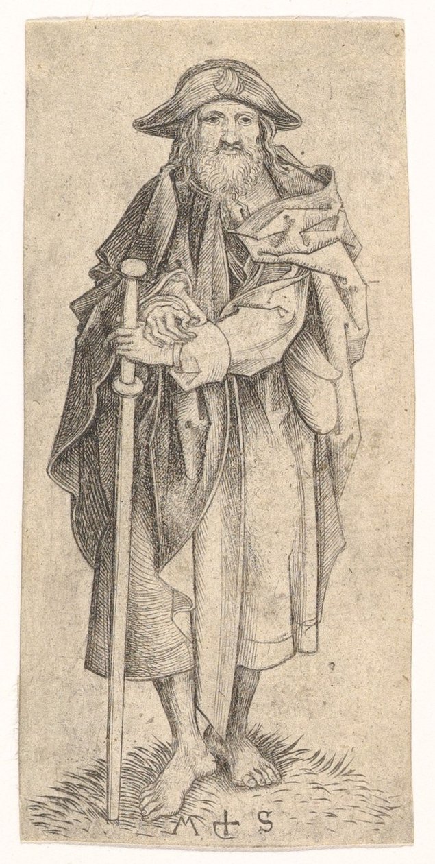 Svatý Jakub Větší, ca. 1435-1491. od Martin Schongauer