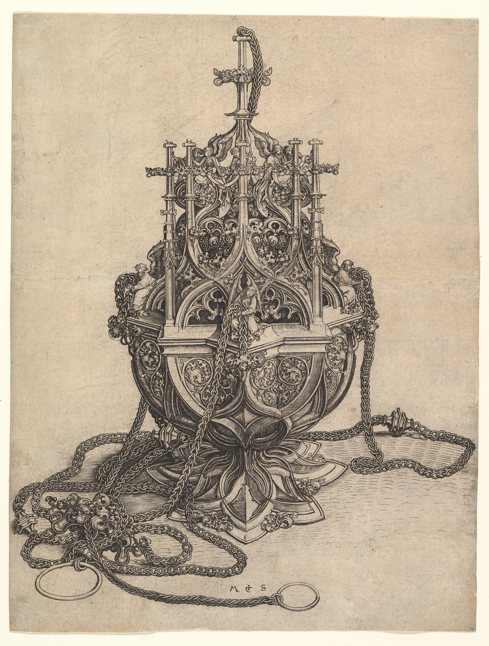 Censer, ca. 1435-1491. od Martin Schongauer
