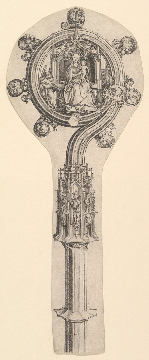 Crozier, ca. 1435-1491. od Martin Schongauer