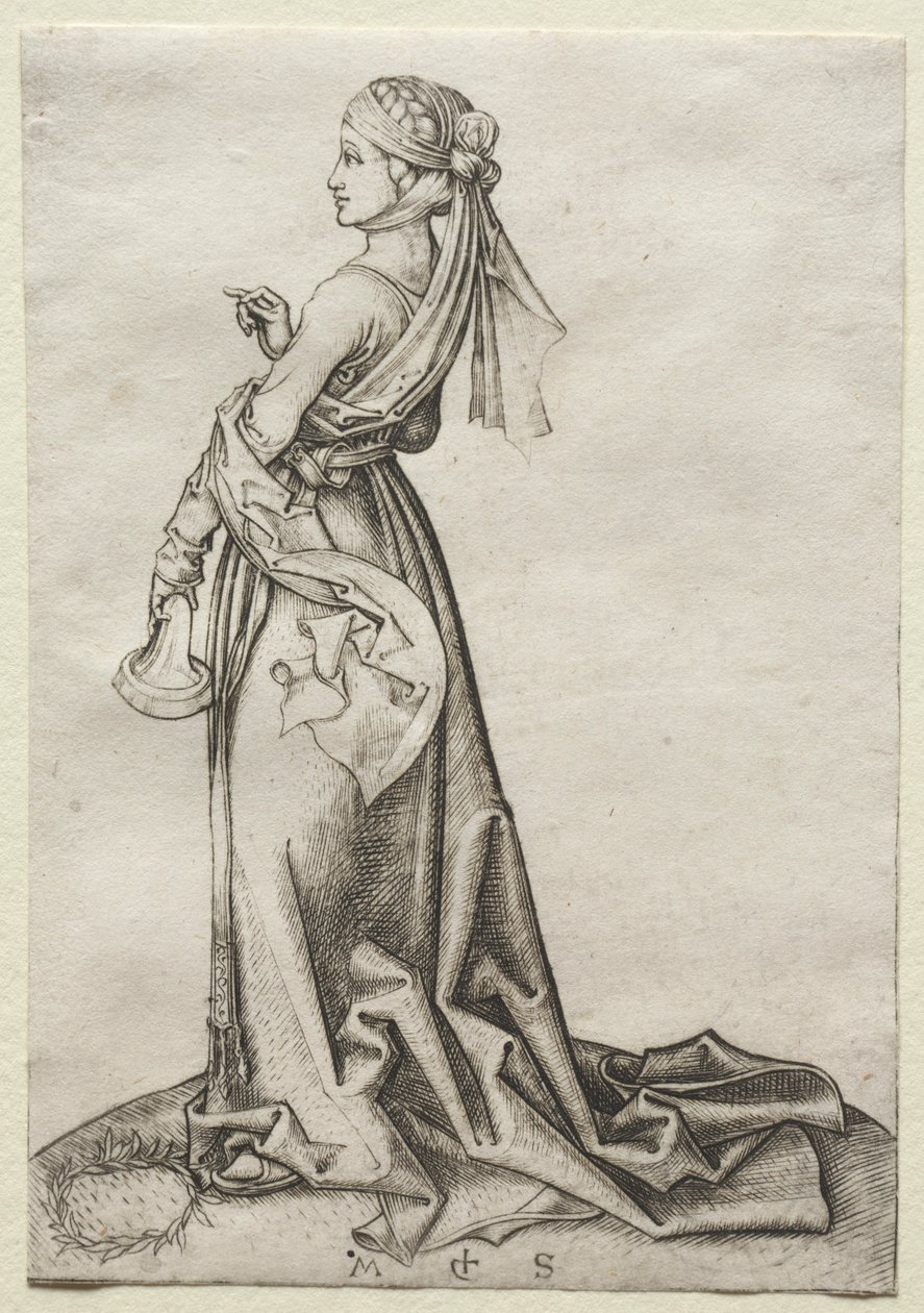První z pošetilých panen. od Martin Schongauer