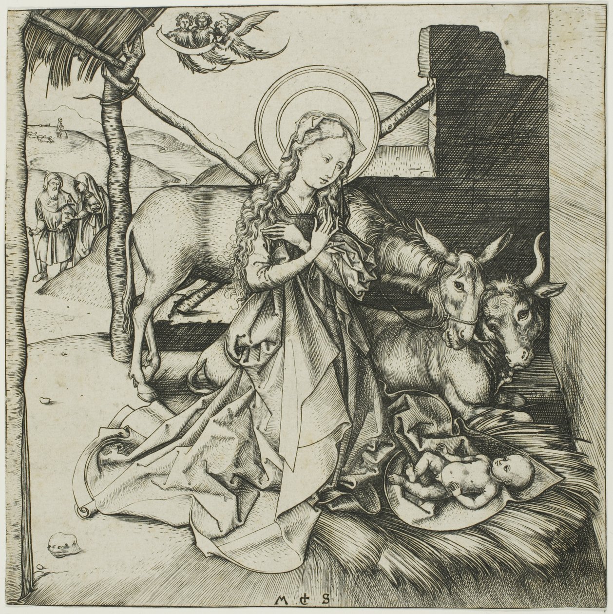 Narození Páně ze života Kristova od Martin Schongauer
