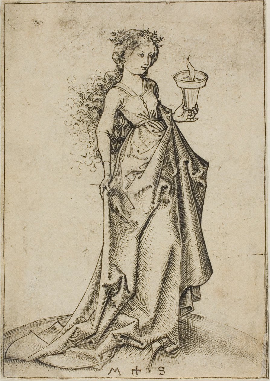Druhá moudrá panna od Martin Schongauer