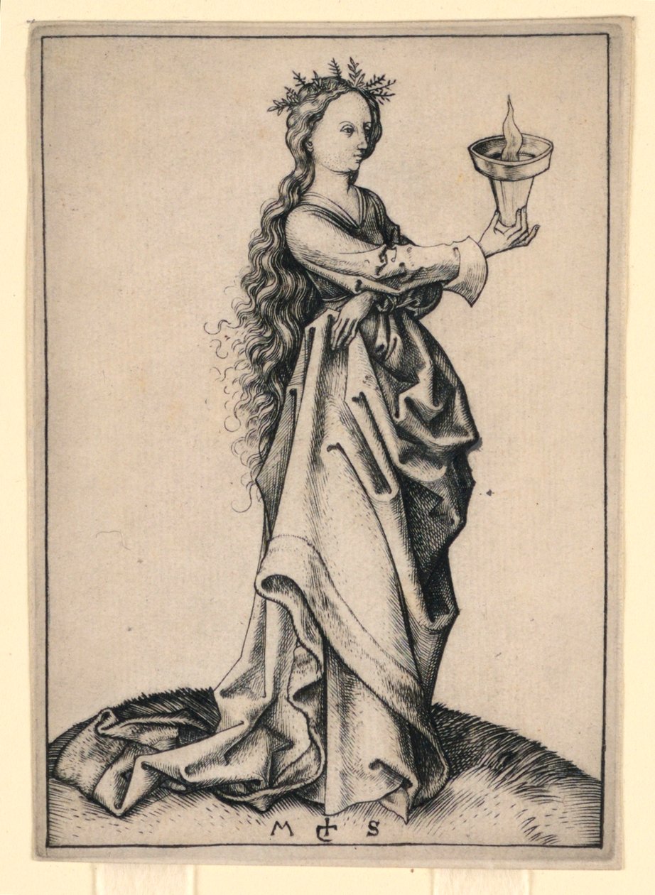 Třetí moudrá panna od Martin Schongauer