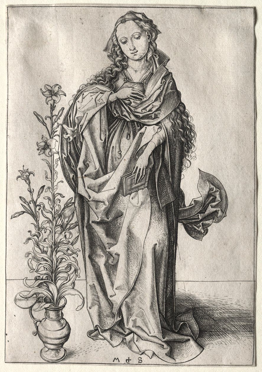 Panna zvěstování. od Martin Schongauer