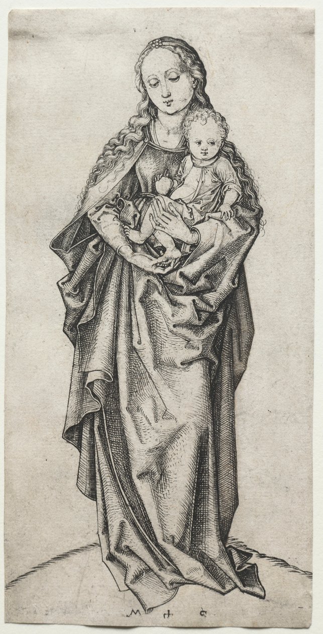 Panna a dítě. od Martin Schongauer