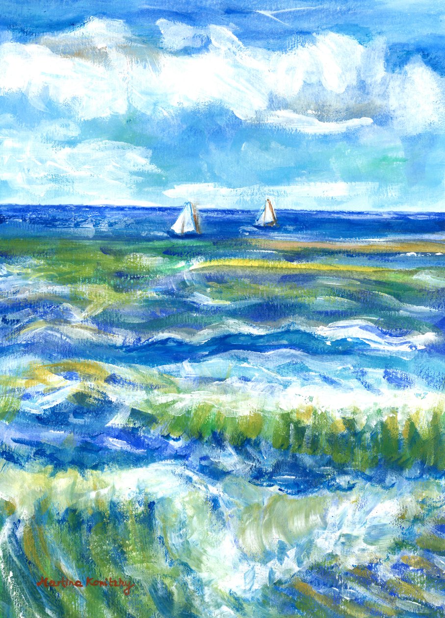 Saintes-Maries-de-la-Mer (Pocta Vincentovi van Goghovi) od Martina Konitzky