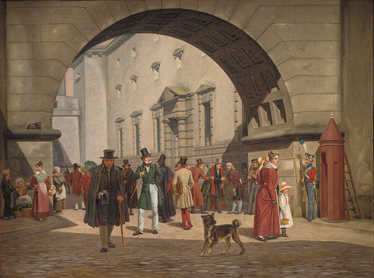 Vězení v Kodani, 1831 od Martinus Rorbye