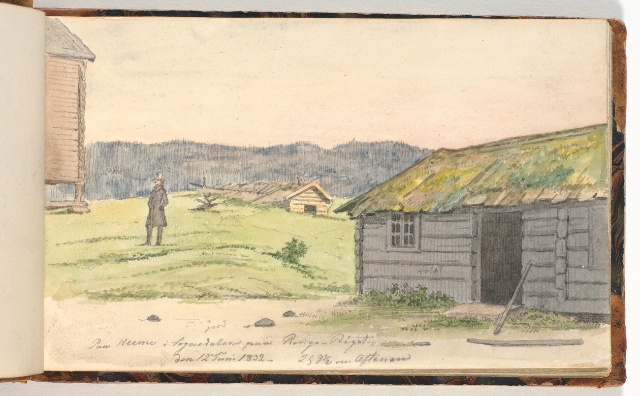 Krajina s farmami od Martinus Rørbye