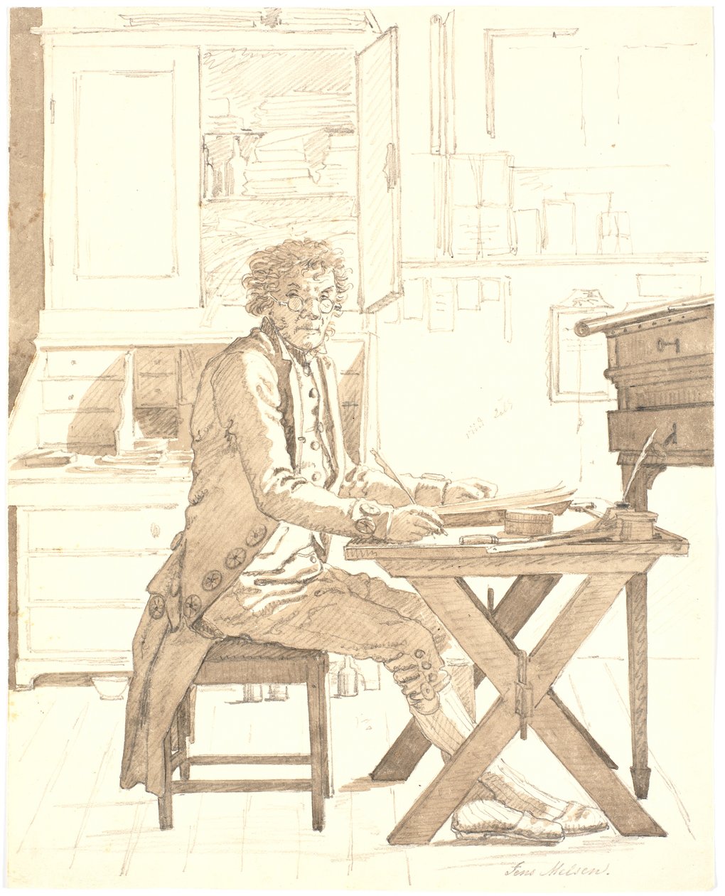 Spisovatel Jens Melsen od Martinus Rørbye