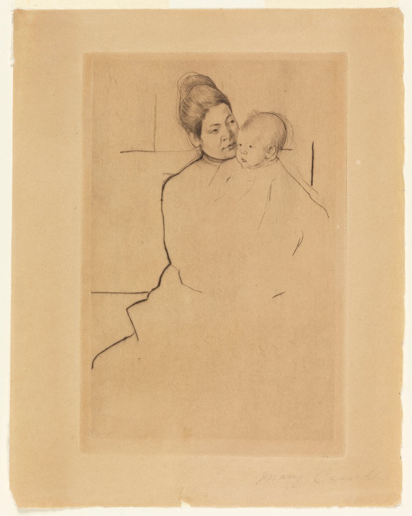 Gardner Cassatt držen jeho matkou od Mary Cassatt