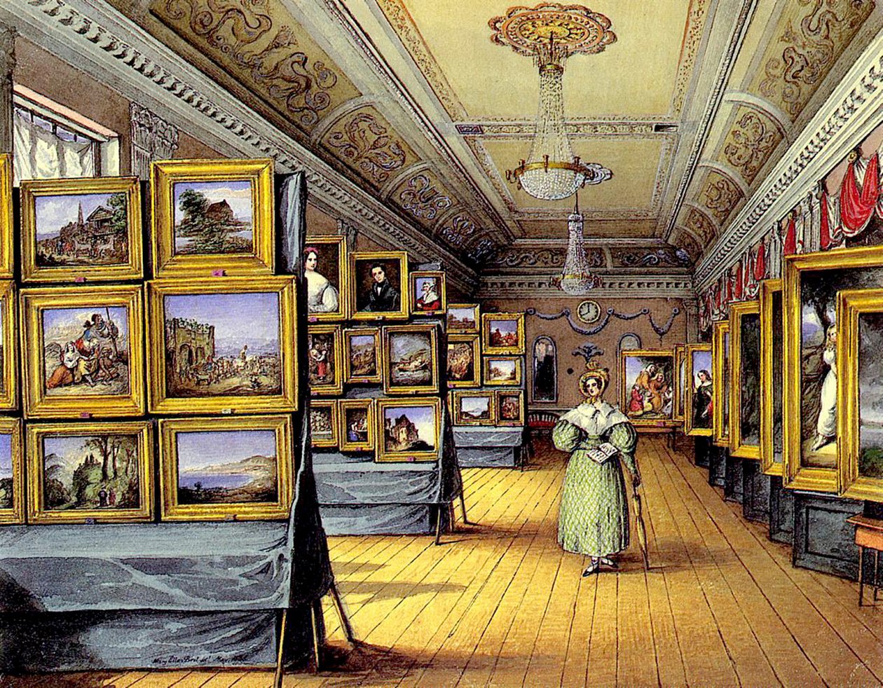 Výstava, 1835 (wc a tužka na papíře) od Mary Ellen Best