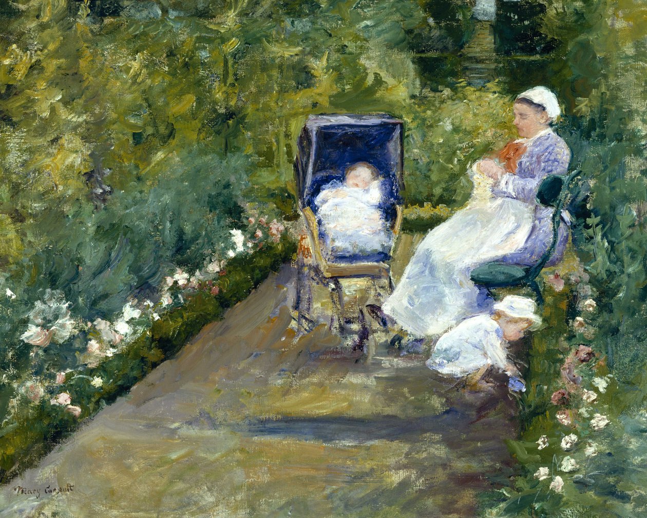 Děti v zahradě od Mary Cassatt