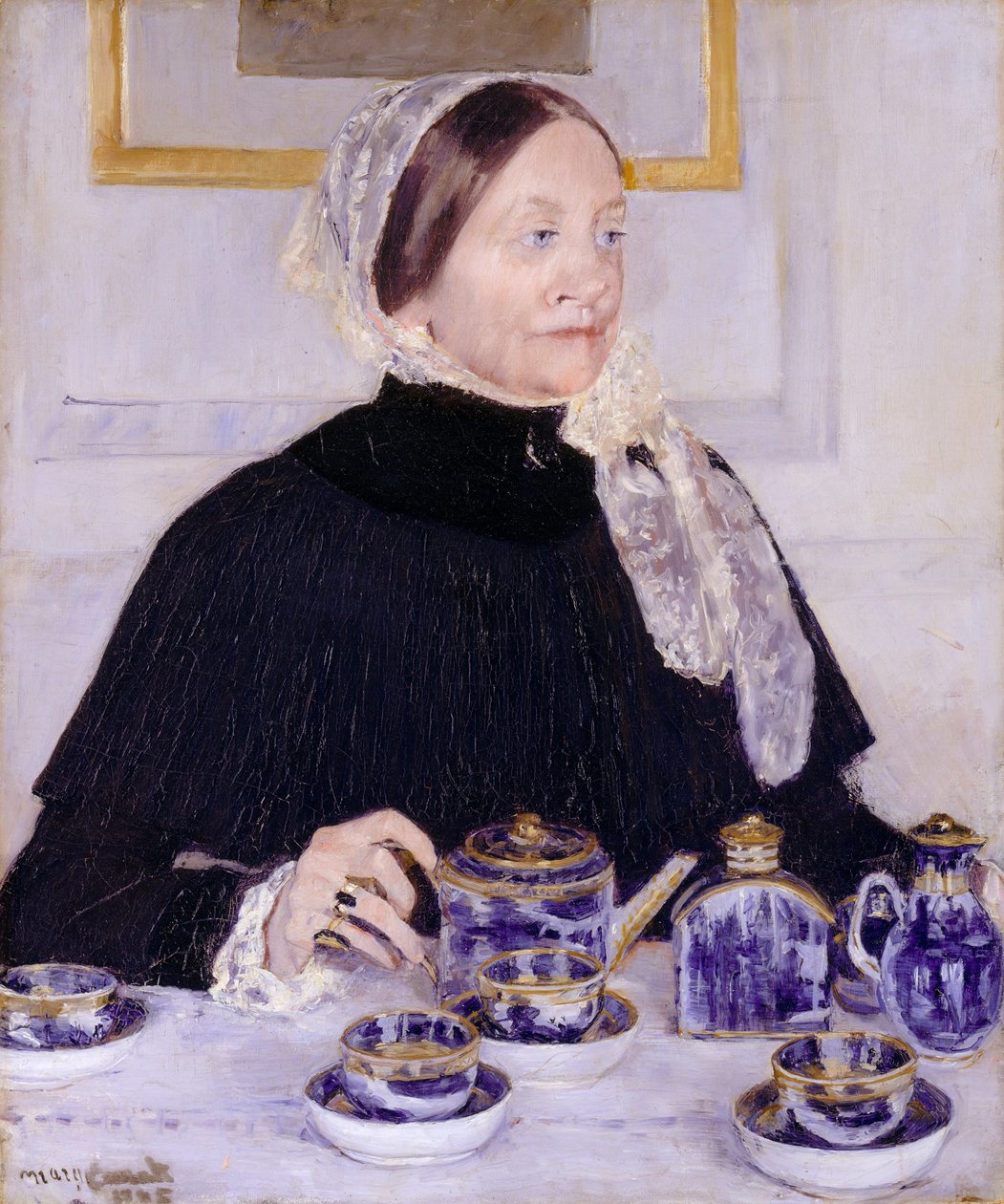 Dáma u čajového stolu, 1883-5 od Mary Cassatt