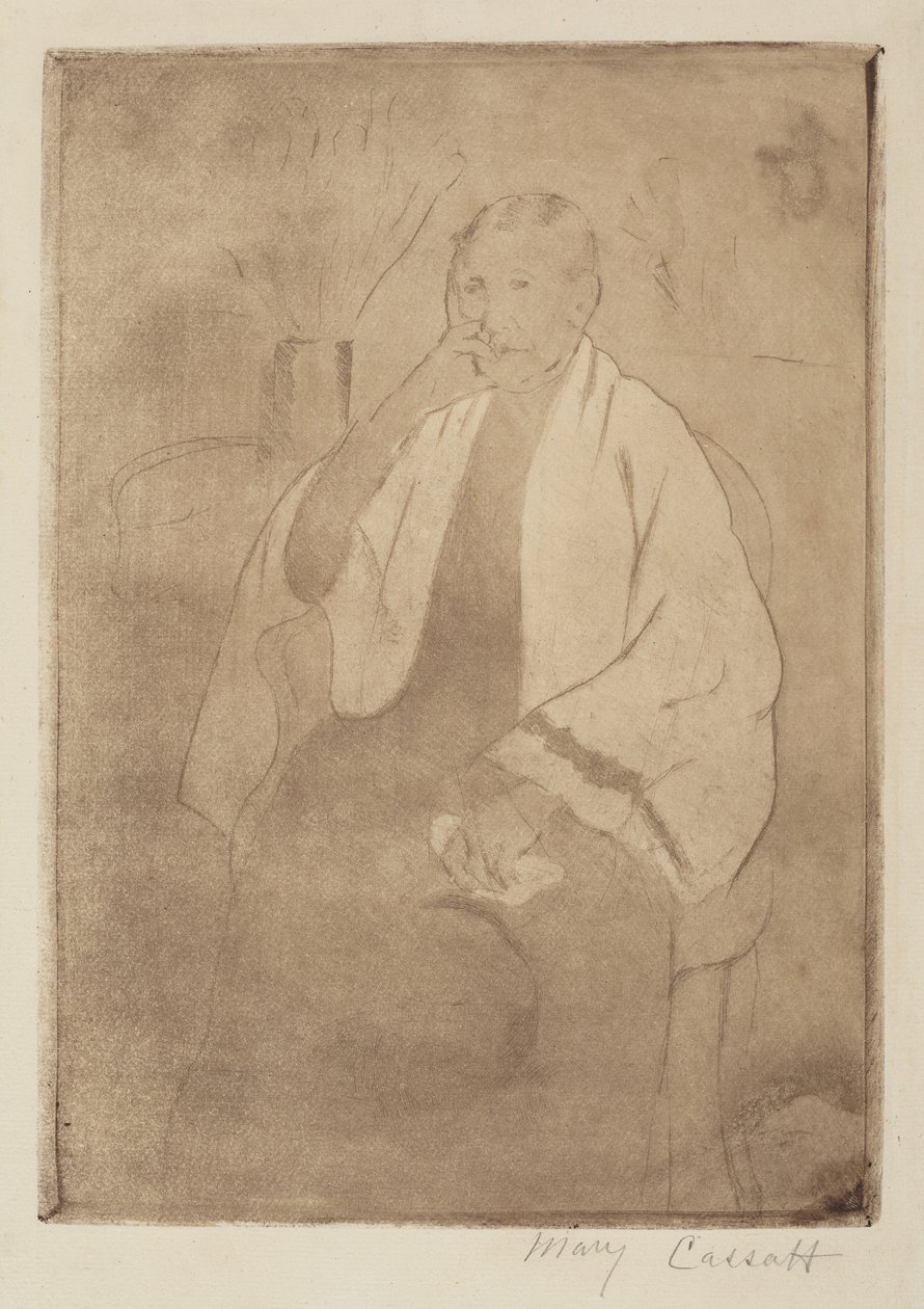 Portrét umělcovy matky od Mary Cassatt